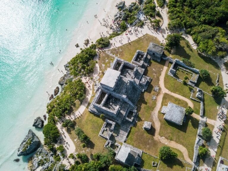 Tulum Mayan Ruins aerial