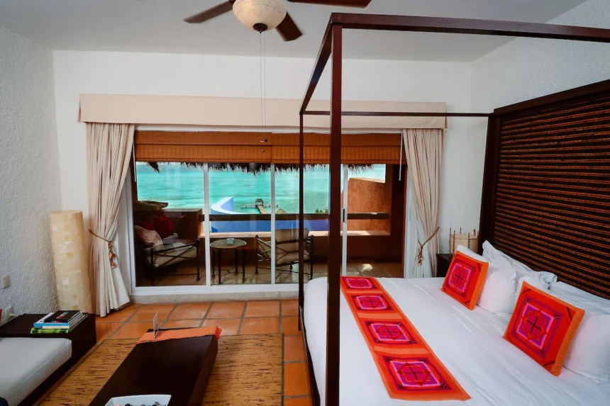 ocean view king suite at Casa de los suenos in Isla Mujeres